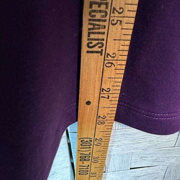 Banana Republic soft long sleeve t-shirt dark purple normcore casual plus size ￼ - Picture 8 of 10